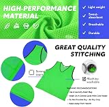 GSi Sports Pinnies 12 Pack Free Size Youth/Adult Green Mesh Training Vests view 4