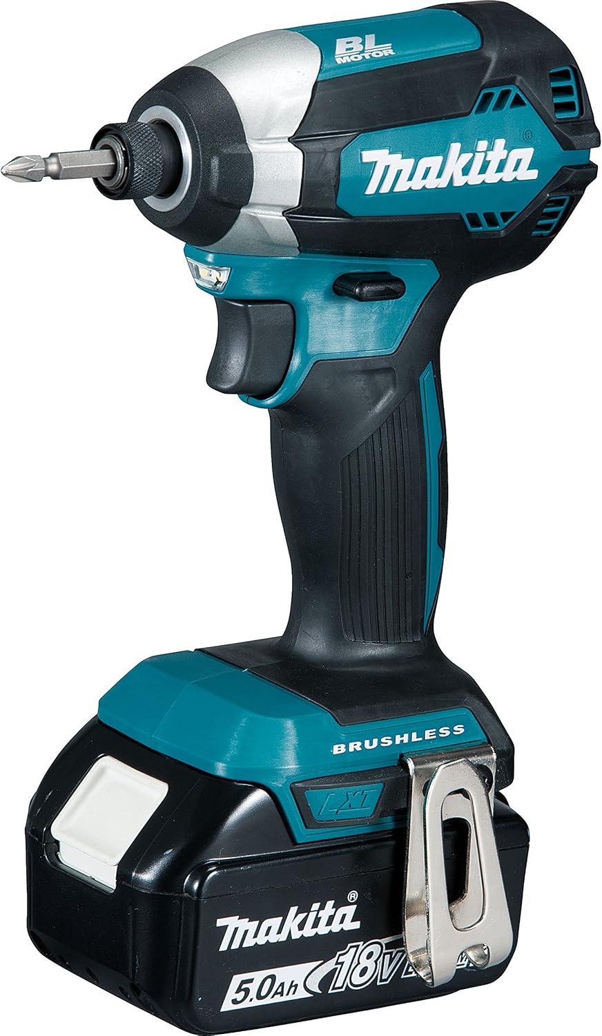 Makita DTD153RTJ 18 V Li-ion LXT Brushless Impact Driver Complete with 2 x 5.0 Ah Li-ion Batteries and Charger in a Makpac Case
