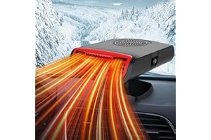 SHOWVIGOR Portable Heater for Car - 150w Car Heaters for Vehicle,12V Portable Fast Heating Car Heater that Plugs into Cigarette Lighter and Car Windshield defroster & Demister for Car/Vehicle/Truck/SUV