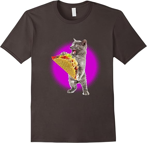 Taco Cat Shirt With Pink Burst Funny Cat & Taco Lovers Tee