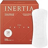 Inertia The Prism Red Panty Liner – 100% Organic Cotton Cover-to-Core Korean Panty Liner, Ultra Thin & No Wings | Hypoallergenic, Quick Absorption, Chlorine-Free & Fragrance-Free (Pack of 1)