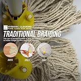 TDBS Mop Heads Replacement Colour Coded Self Threading Socket No.12 PY Pack of 5 view 4