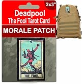 D.Pool The Fool Tarot Card Morale Patch | Funny 2x3 Tactical Patch