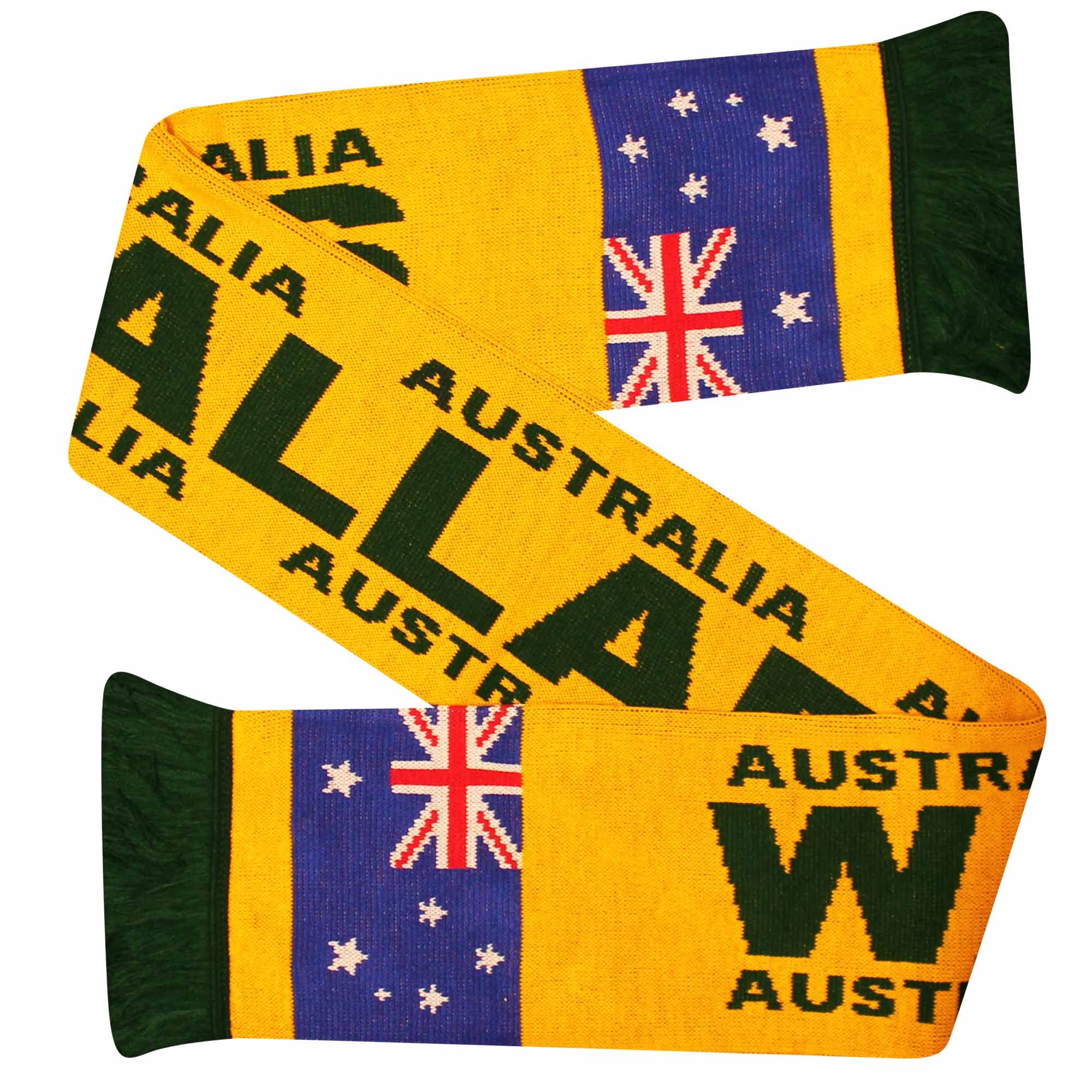 GIFTS 4 ALL Australia Wallabies Rugby Fans Scarf, Australia Rugby Fans Scarf, Wallabies Rugby Fans Scarf, Australia Wallabies Match Day Scarf