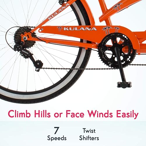 Kulana Lua Tandem Bike, Beach Cruiser Bike for Adult Men Women