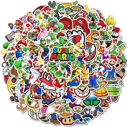 Amazon Co Jp スーパーマリオブラザーズ 水筒用ステッカー 100枚パック 可愛い 防水 美的 トレンディなステッカー ティーンズ ガールズ 水筒 ノートパソコン 携帯電話 旅行 超耐久性ビニール マリオ ホーム キッチン