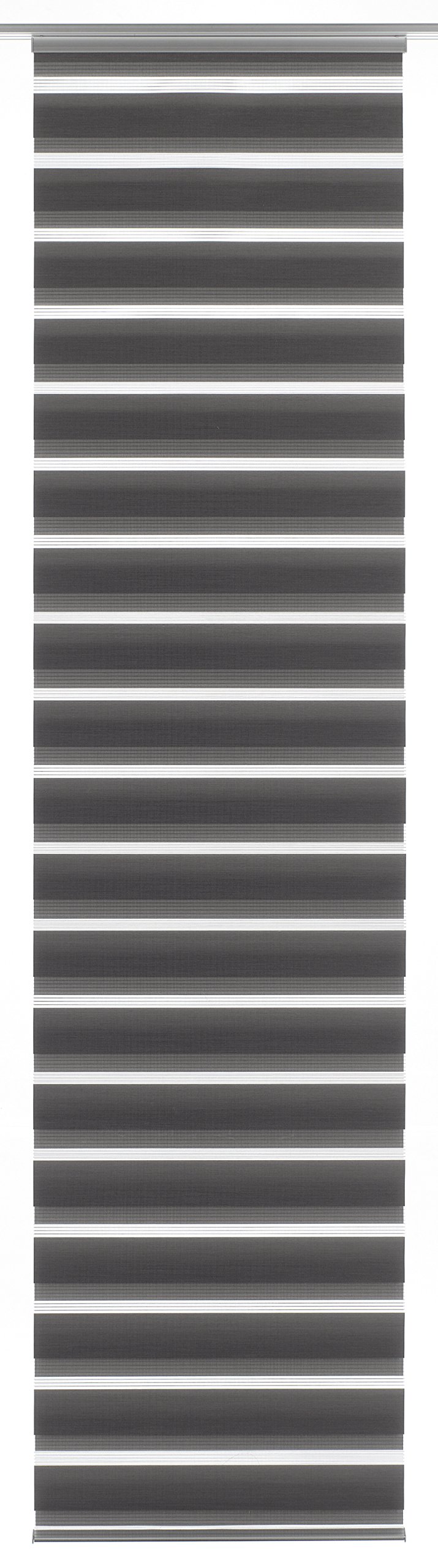 GARDINIA Panel Curtain (1 piece), Sliding, Double Rolling Blind Feel, Panel Curtain Day + Night, Innovative + Patented Technology, Grey, 245 x 60 x 0.021000000000000001 cm — image 1