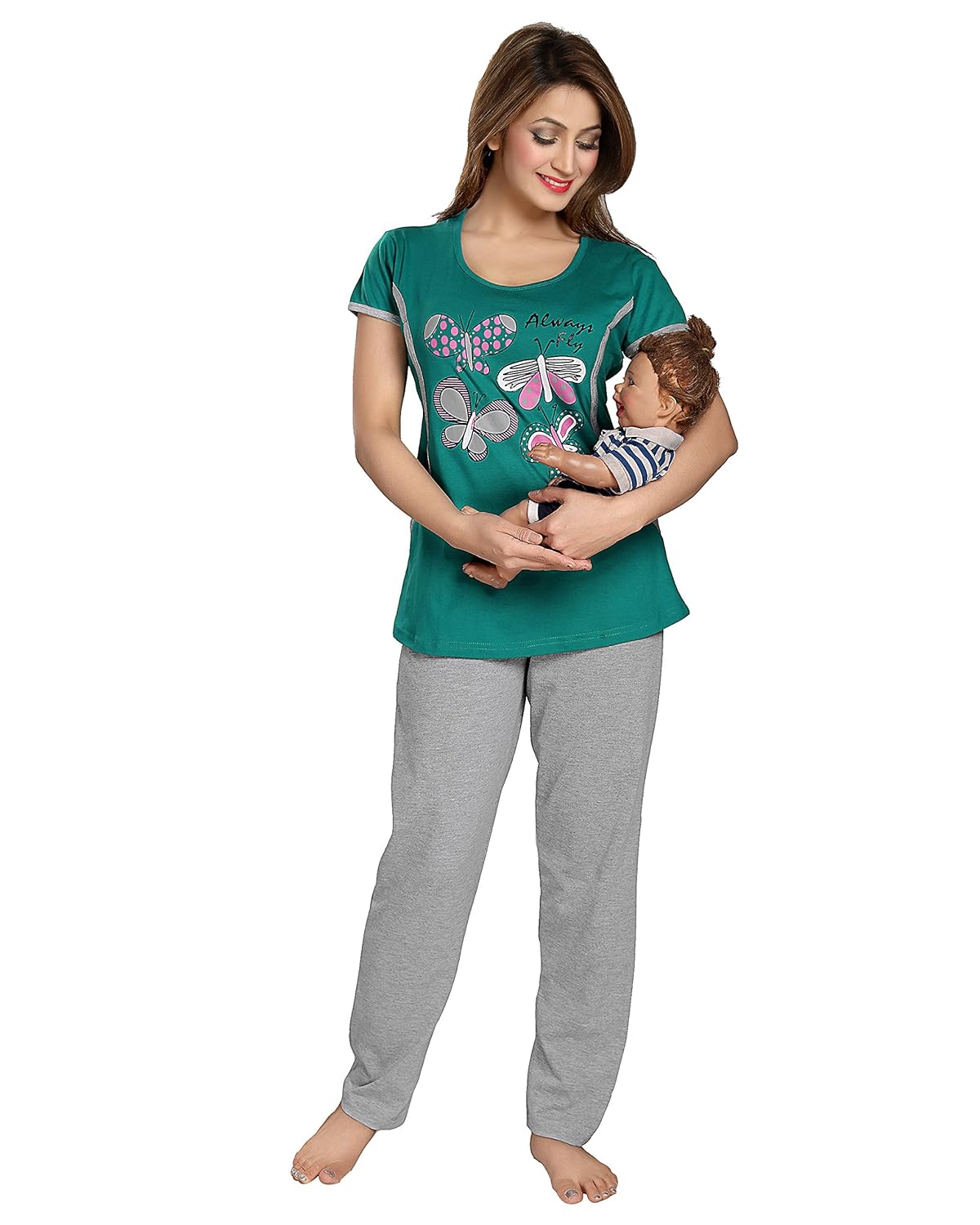 av2 women's cotton top and payjama set (2688)