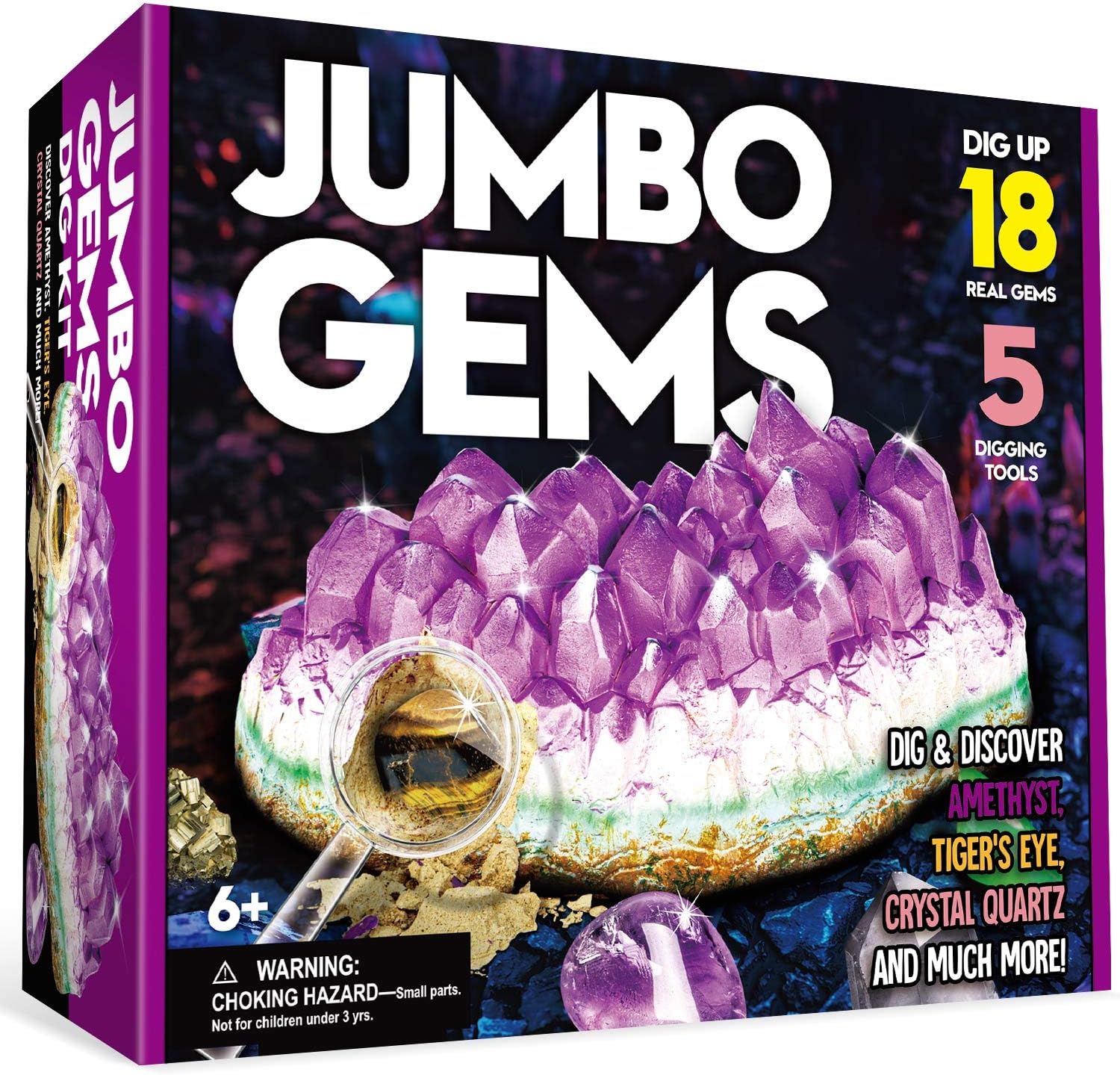Dr. Daz Mineralien AusgrabungsSet Jumbo Edelstein Experimentierset