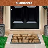 Coco&Coir Door Mat Indoor Outdoor 45x75 cm Rubber Backing Shortbread view 2