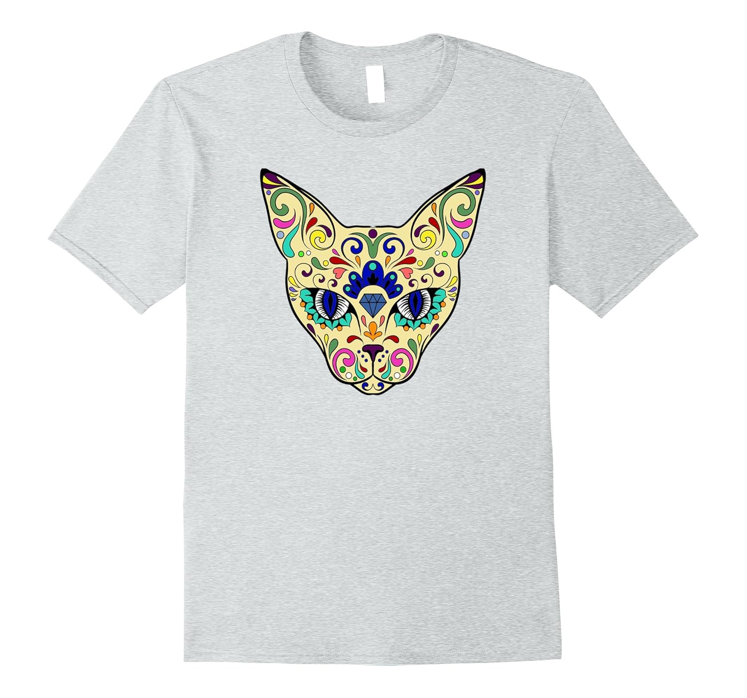 Colorful Cat T-shirt-ANZ