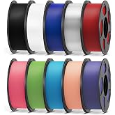ANYCUBIC 3D Printer Filament Multicolor PLA Bundle 10KG | Fits for Most FDM 3D Printers, Black+White+Clear+Red+Blue+Pink+Tropical Turquoise+Peach Pink+Interstellar Violet+Spring Leaf