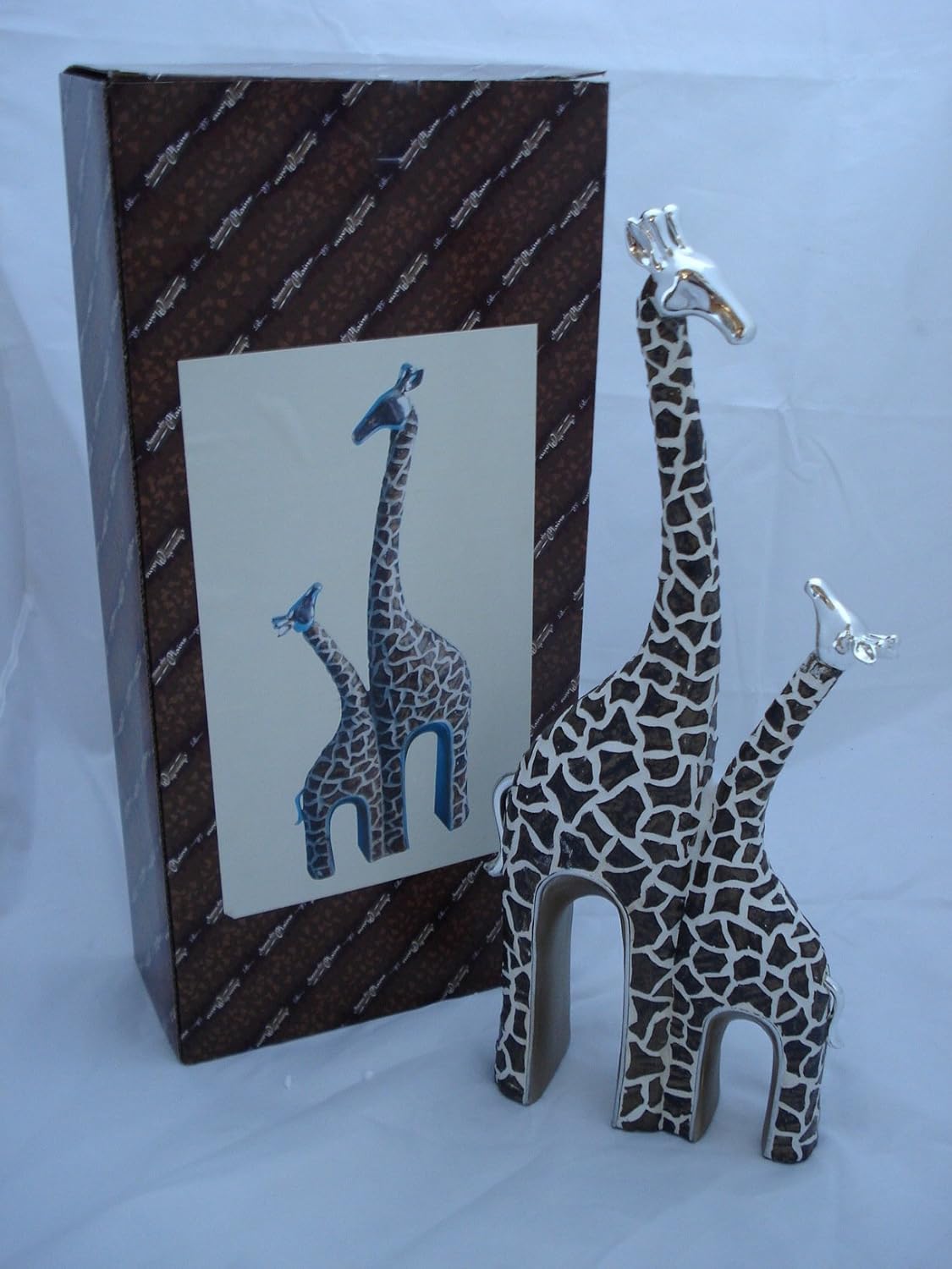 MOTHER AND BABY GIRAFFE ORNAMENT 40CM TALL Amazon.co.uk Kitchen & Home