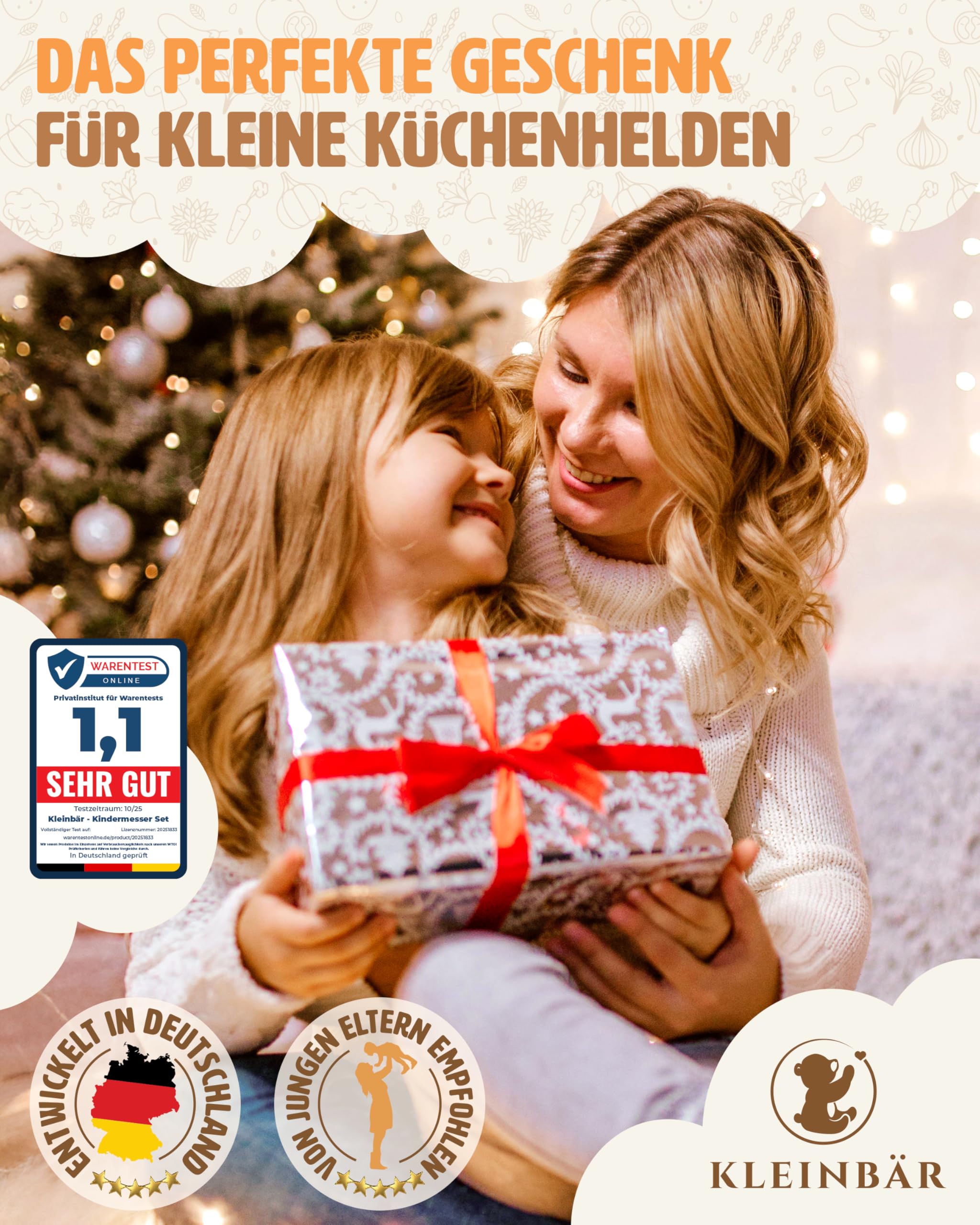 Kindermesser Set ab 3 Jahren [EXTRA SICHER] – Kindermesser ab 3 Jahre inkl. Fingerschutz & Schneidebrett – BPA frei & Montessori inspiriert – Pastellfarbenes Schneideset für kleine Köche Kinder Messer 7