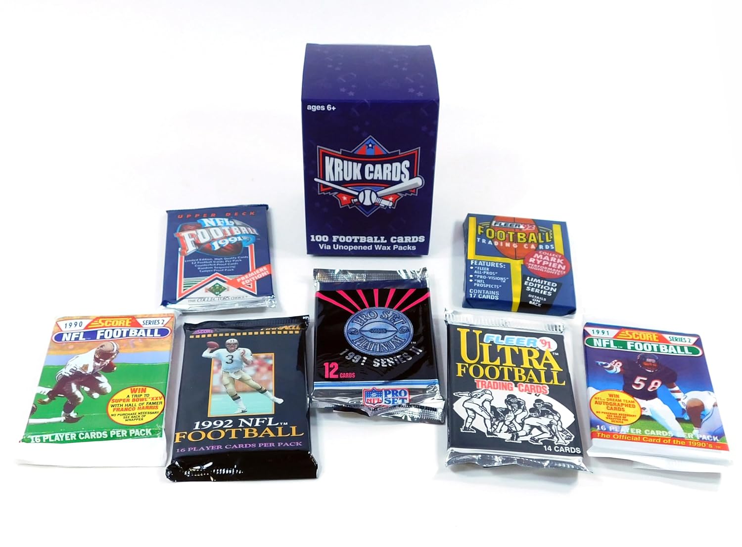 Vintage football wax packs product photo 5
