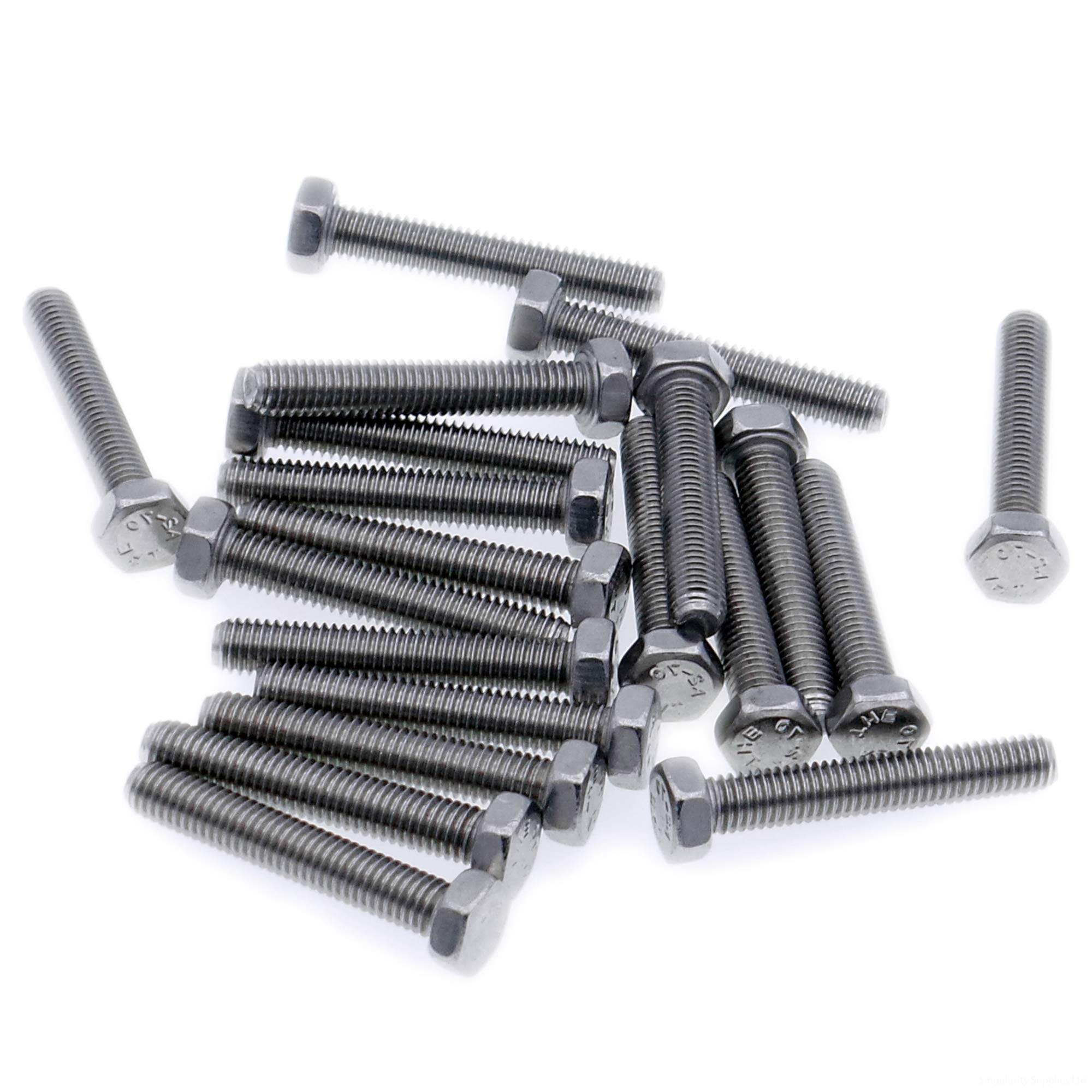 M5 (5mm x 25mm) Hex Bolt (Fully Threaded Setscrew) - Stainless Steel (A2) (Pack of 20)