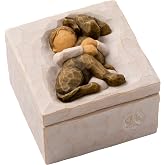 Willow Tree Hug (Dark Dog), Sculpted Hand-Painted Keepsake Box | Pet-Themed Figure, Holds Small Treasures, Hidden Message Inside, Cast from a Susan Lordi Original Carving, Fitted Gift Box