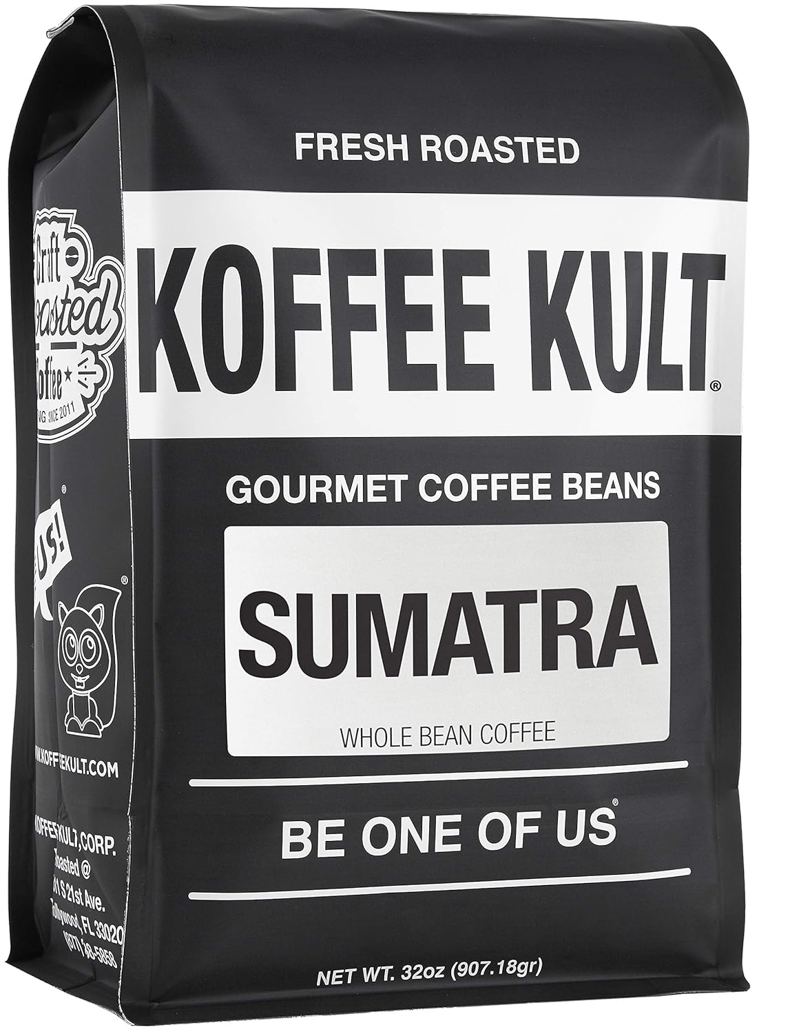Sumatra Mandheling Coffee Beans, Whole Bean - Fresh Roasted by Koffee Kult (32oz)