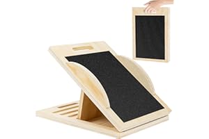ITHWIU 4-Level Adjustable Slant Board, Portable Foldable Calf Stretcher for Ankle Flexibility, Wooden Incline Board for Home 