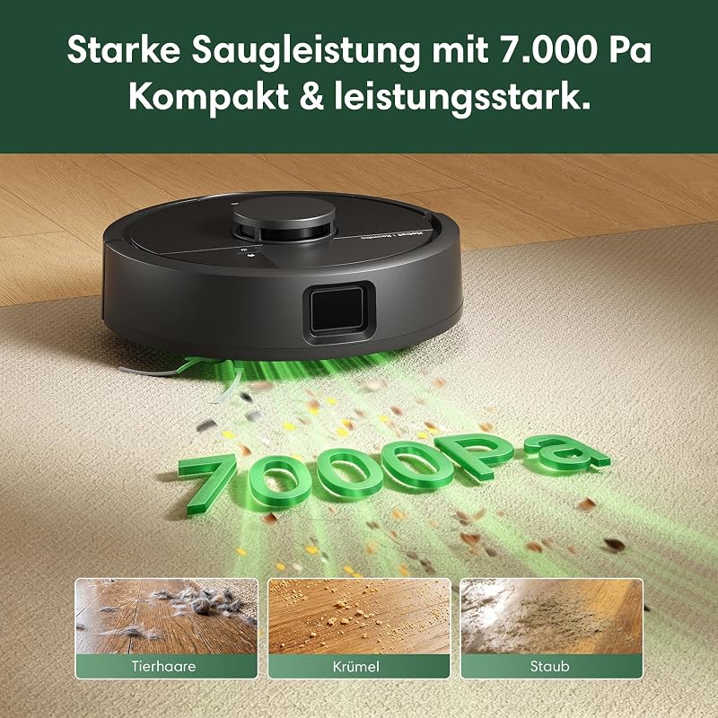Roomba Mini Saugroboter mit Wischfunktion, AutoEmpty Basis, LiDAR
