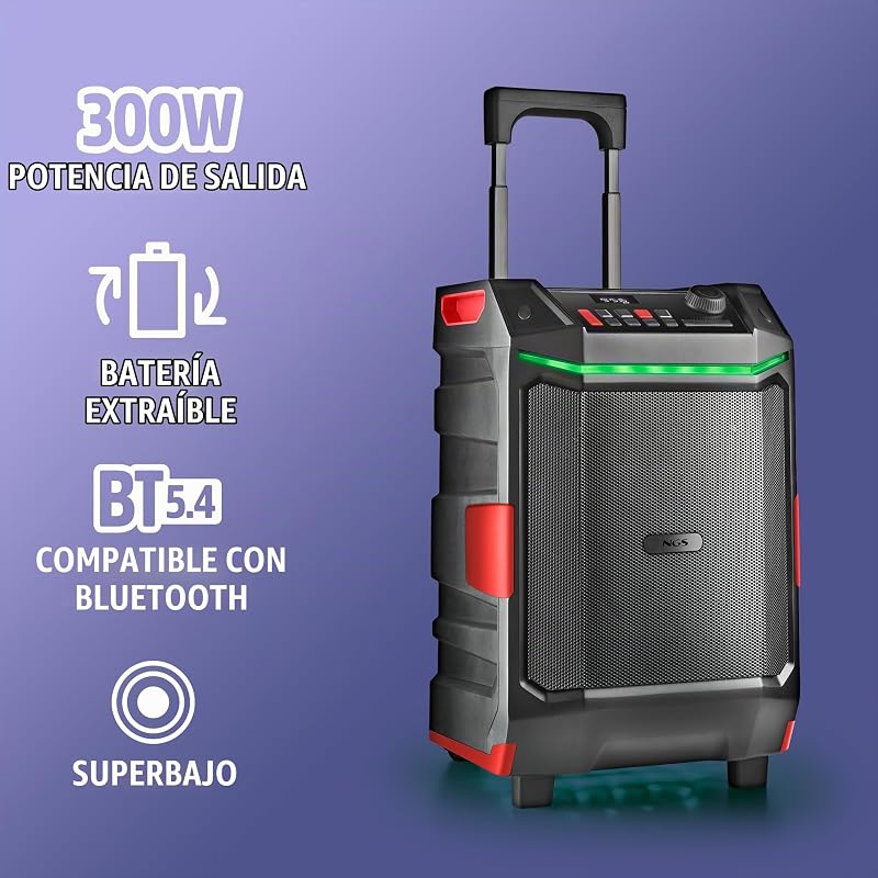Wild Bash - Coluna portátil compatível com tecnologia Bluetooth de 300W — foto 5 de 8