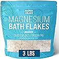 Magnesium Flakes for Bath - Magnesium Chloride Flakes - Dead Sea Salts for Soaking, 3.0 LBS