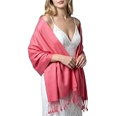 Achillea Lightweight Pashmina Scarf for Women &ndash; Soft Silky Shawl Wrap for Evening Dresses, Bridesmaids &amp; Everyday Wear
