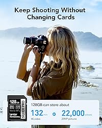 Lexar 128GB (2-PK) Professional SILVER PRO SD