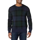 Brooks Brothers Mens Black Watch Cotton Crew Neck Sweater