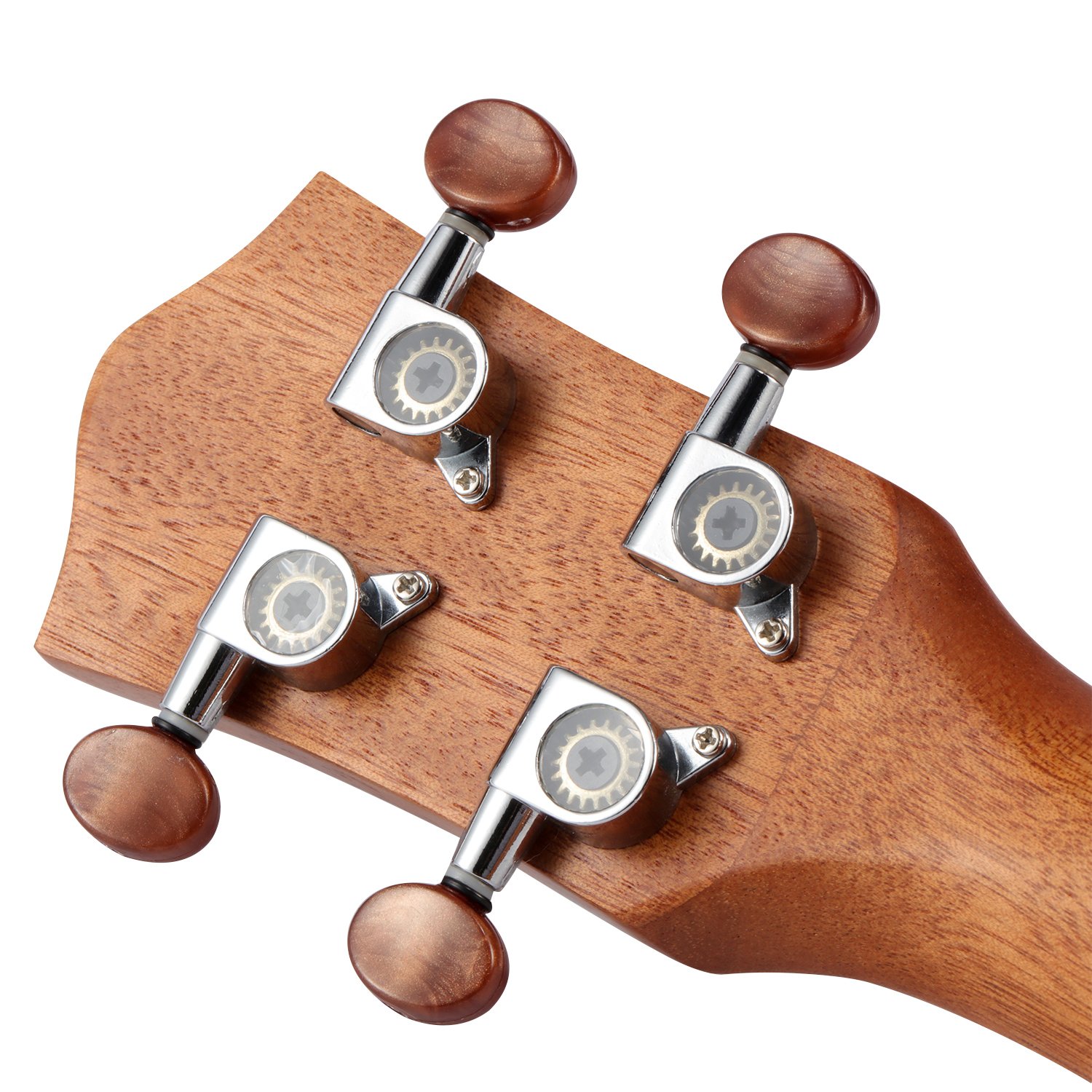 Donner Soprano Ukulele Mahogany DUS-1 21 inch with Ukulele Set Strap Nylon String Tuner