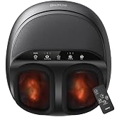 RENPHO Shiatsu Foot Massager with Heat, Deep Kneading &amp; Auto Foot Size Fit | 3 Compression &amp; Kneading Levels, Soothing Heat, Cordless Control, FSA Eligible HSA, Birthday Gifts for Women &amp; Men, Size 13