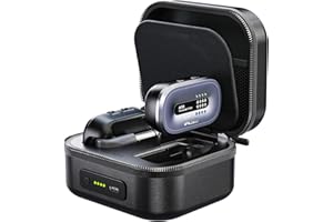 Xvive AC58 Wireless Guitar System 5.8GHz, A58 Guitar Wireless System with Charging Case for Active or Passive Pickup Electric/Acoustic Bass Guitar