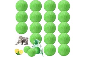 KINGFAC Cat Repellent Outdoor to Keep Cats Away 20 Packs Cat Deterrent Indoor to Stop Cats from Scratching Furniture Curtain Natural Dog Off Ball Keeps Stray Dog Cats Out of Yard Patio Garden