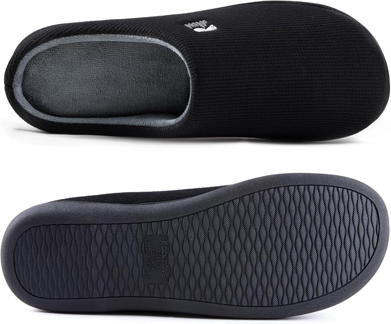 Zapatilla de dos tonos Mujer, 38/39 EU, Negro Y Gris