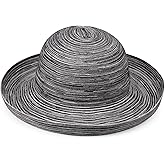 Wallaroo Women’s Sydney Sun Hat (Black/White) - UPF 30+ Sun Protection, Wide Brim, Packable 
Adjustable, Lightweight, Soft, 