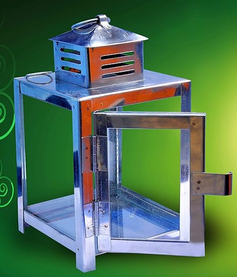 nakshathra Wall Mounted Brass Oil lamp with Glass Covers