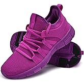 INZCOU Running Shoes Lightweight Tennis Shoes Non Slip Gym Workout Shoes Breathable Mesh Walking Sneakers