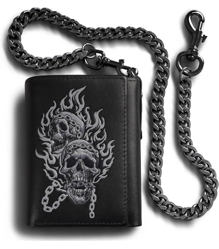 Amazon.com: vogueteen Men's skull Biker Punk studded Leather