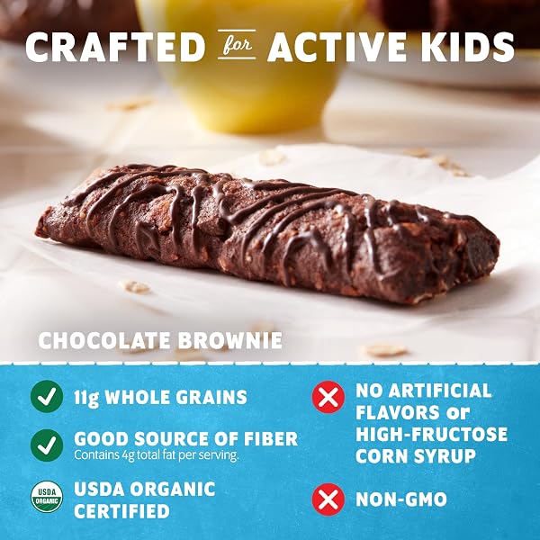 ZBAR – CHOCOLATE BROWNIE – SOFT-BAKED ENERGY SNACK BARS – NON-GMO – 11G WHOLE GRAINS – USDA ORGANIC GRANOLA BARS – SNACKS FOR KIDS (24 PACK)