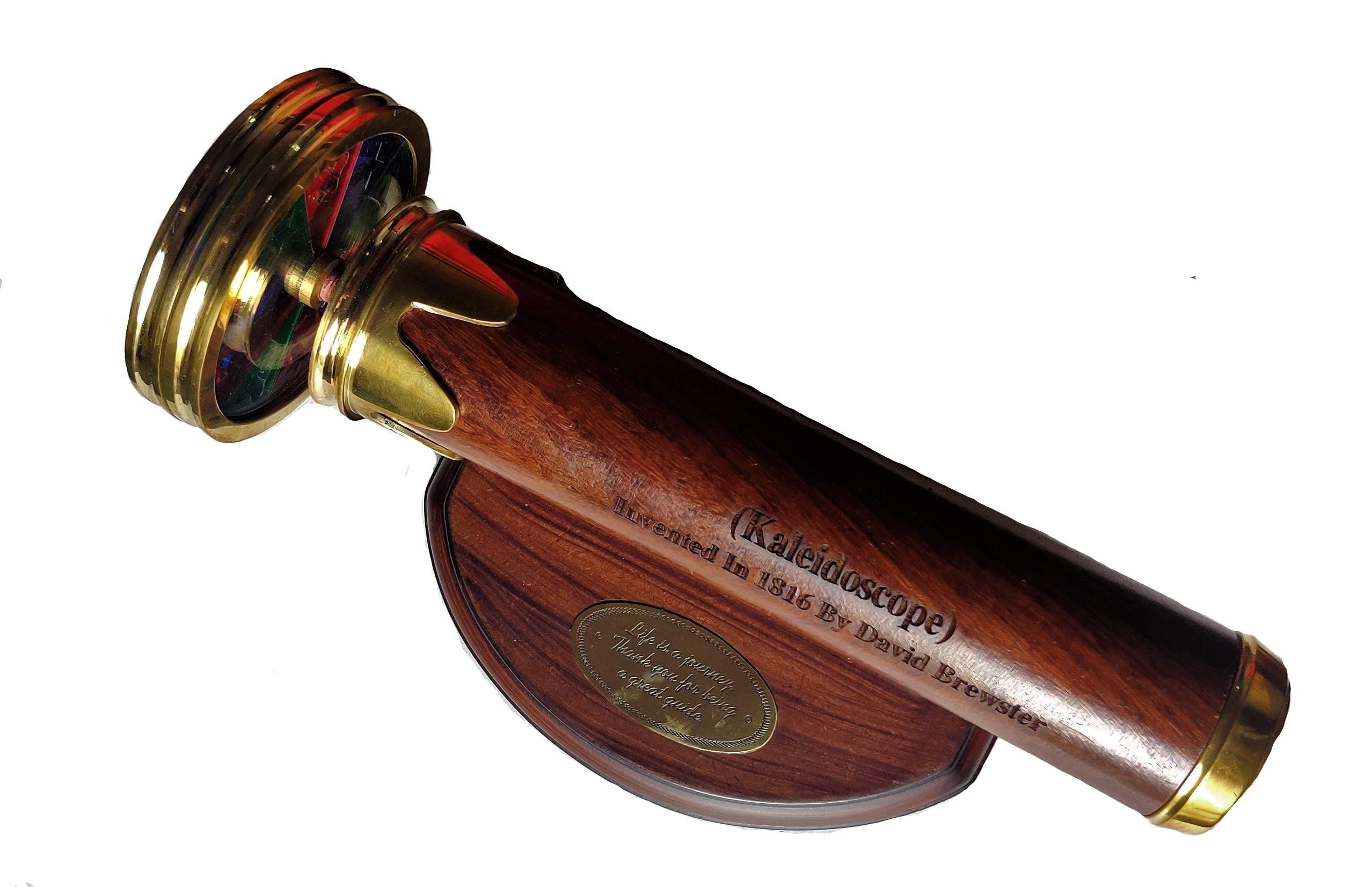 Handmade 8 Inches Brass Working Kaleidoscope Best Birthday Gift for Children