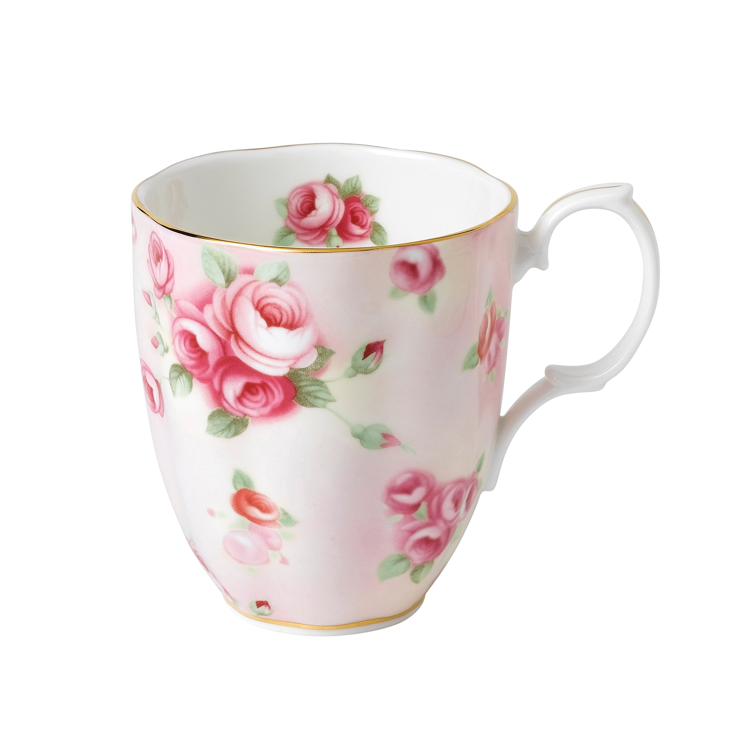 Royal Albert Mug, 0.4Ltr/14.1 Floz Pink, Bone China, Rose Blush, 0.4ltr