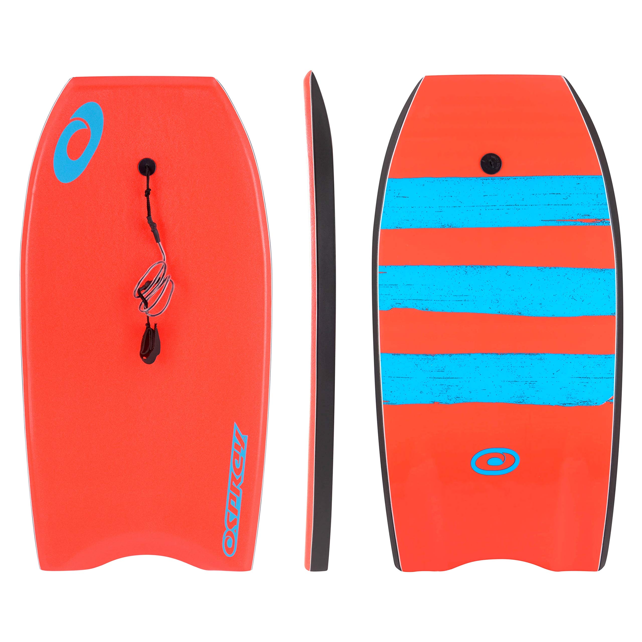 Osprey 41 XPE Body Board with Leash Slick Crescent Tail Boogie Board Surf Surfing Sporting Goods