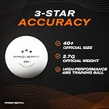 PRO-SPIN Table Tennis Bats 4-Player Set with 3-Star Balls Case view 5