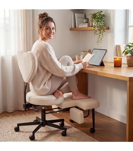 Amazon.com: NYPOT Kneeling Chair with Back Support Criss Cross