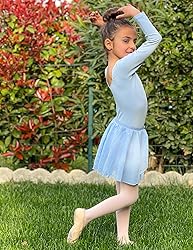 Zaclotre Ballet Leotards for Girls 2 Piece Scoop