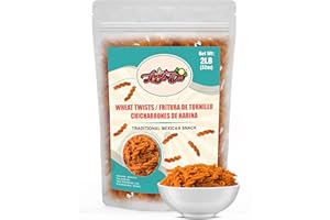 Duritos (Duros) 2LB - Wheat Twists Snacks - Fritura De Tornillo - Mexicans Traditional Chicharrones De Harina - Wheel Puffs Chips by LookOn