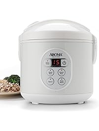 Aroma Housewares ARC-914SBD Digital Cool-Touch Rice Cooker and Food Steamer,  8-Cup (Cooked), Silver