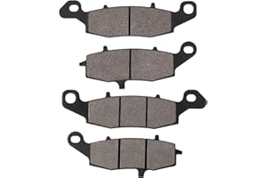 SOLLON Front and Rear Brake Pads for Kawasaki VN900 Vulcan Classic/Classic LT 2006-2014, VN900 Vulcan Custom 2007-2014, VN1500 1999-2004, VN1600 Vulcan Classic 2001-2008, VN1700 Vulcan 2009-2014