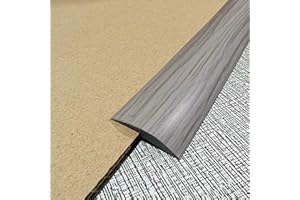 DAILISEN 9.84ft Vinyl Self Adhesive Overlap Threshold Reducer,Flooring Tile Laminate Border Transition Strip,Flat Carpet Rug Edging Strips, Fluted Saddle,Flexible Molding Trim,Stair Edging