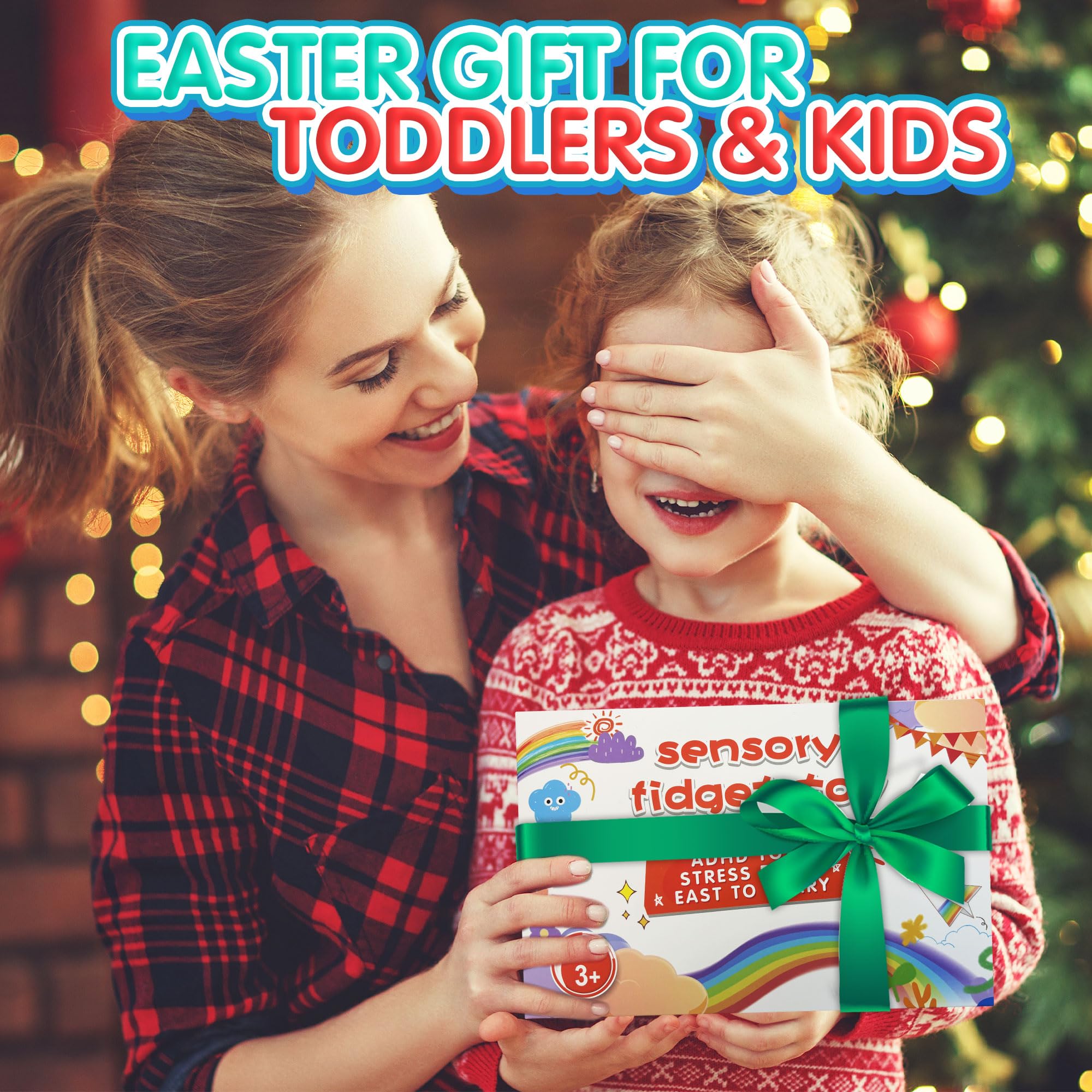 Christmas Stocking Stuffer Gift for Toddler Grandkid Dinosaur Color Sorting Sensory Toy Fine Motor Game Roadtrip Travel Essential Autism Dementia Fidget Preschool Classroom Activities for Kid Aged 3-5